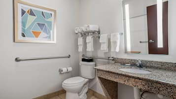 Suite, 1 King Bed with Sofa bed, Accessible, Non Smoking (Efficiency) | In-room safe, desk, blackout curtains, iron/ironing board