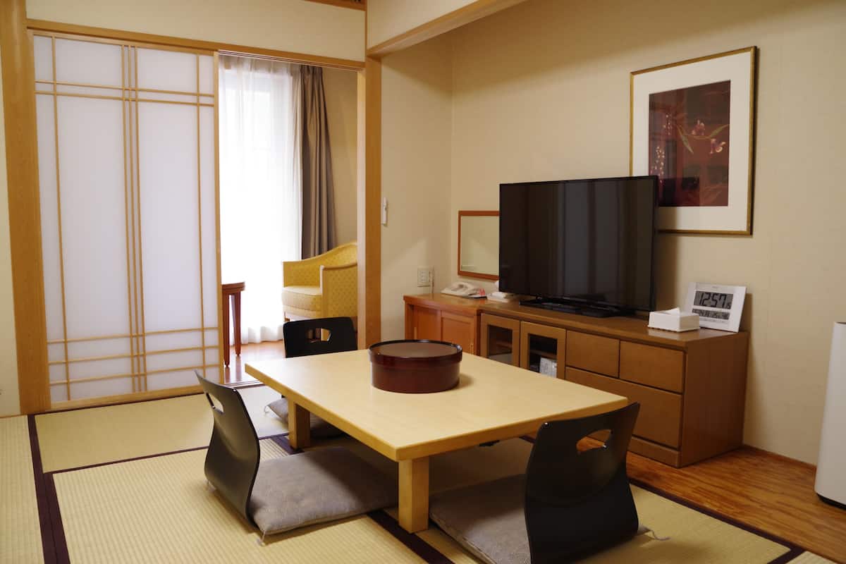 Traditionele kamer, Japanse futon (Maximum 3 People) | Een bureau, verduisterende gordijnen, geluiddichte muren, gratis wifi