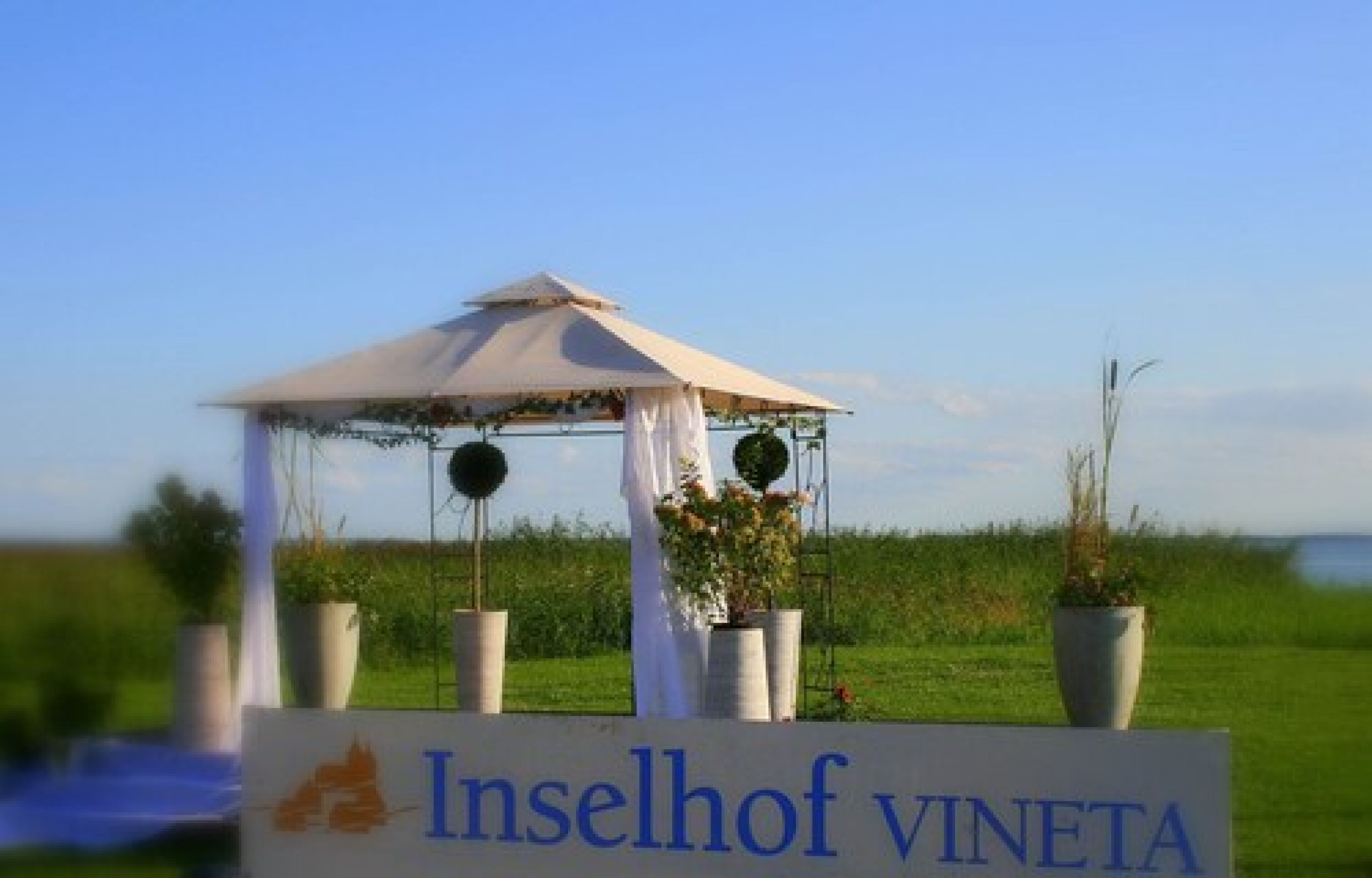 outdoor wedding area