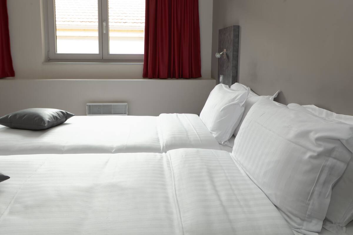 comfort double room | premium bedding, in-room safe, desk, blackout curtains