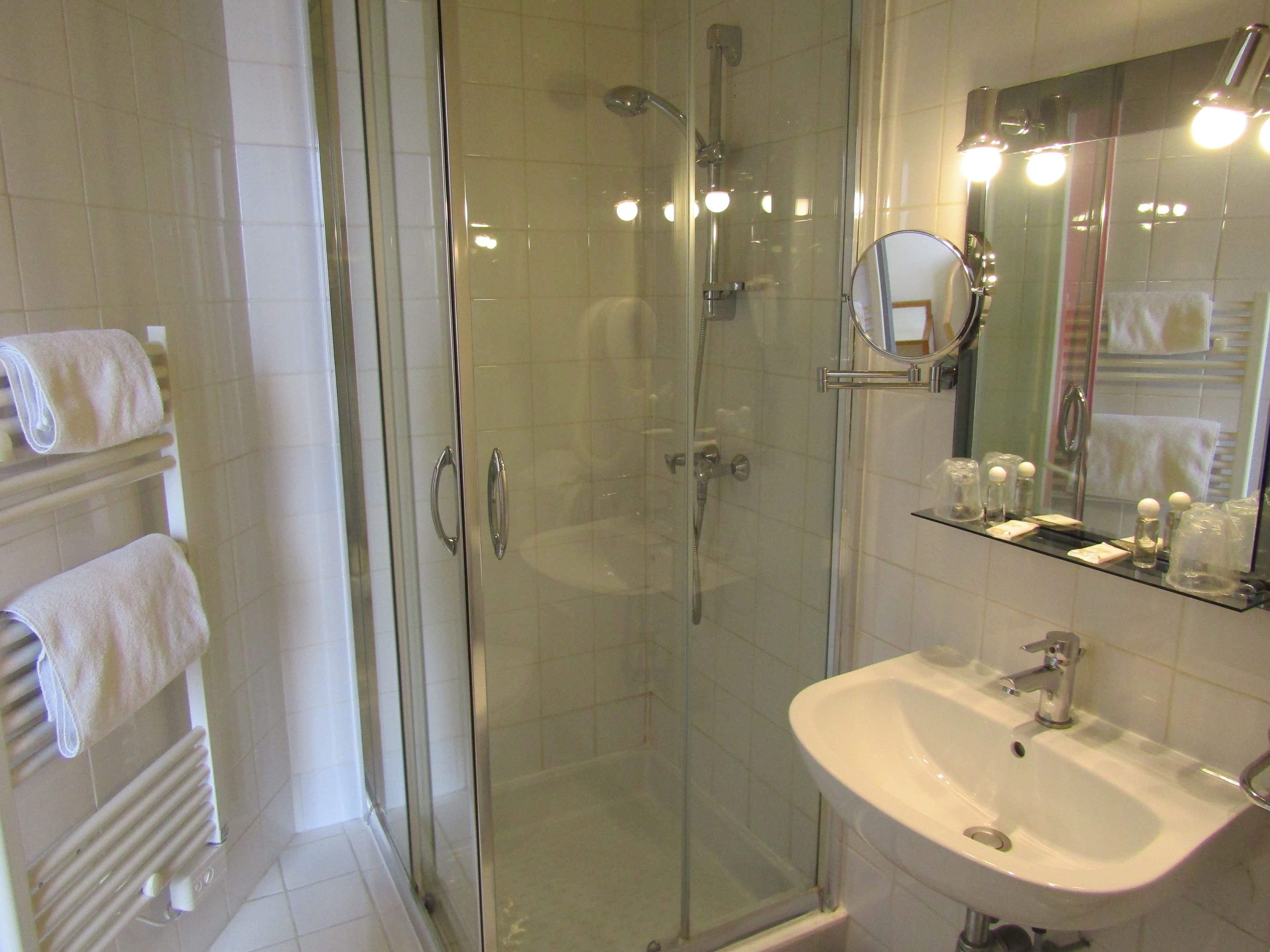 double room single use | bathroom | free toiletries, hair dryer, towels