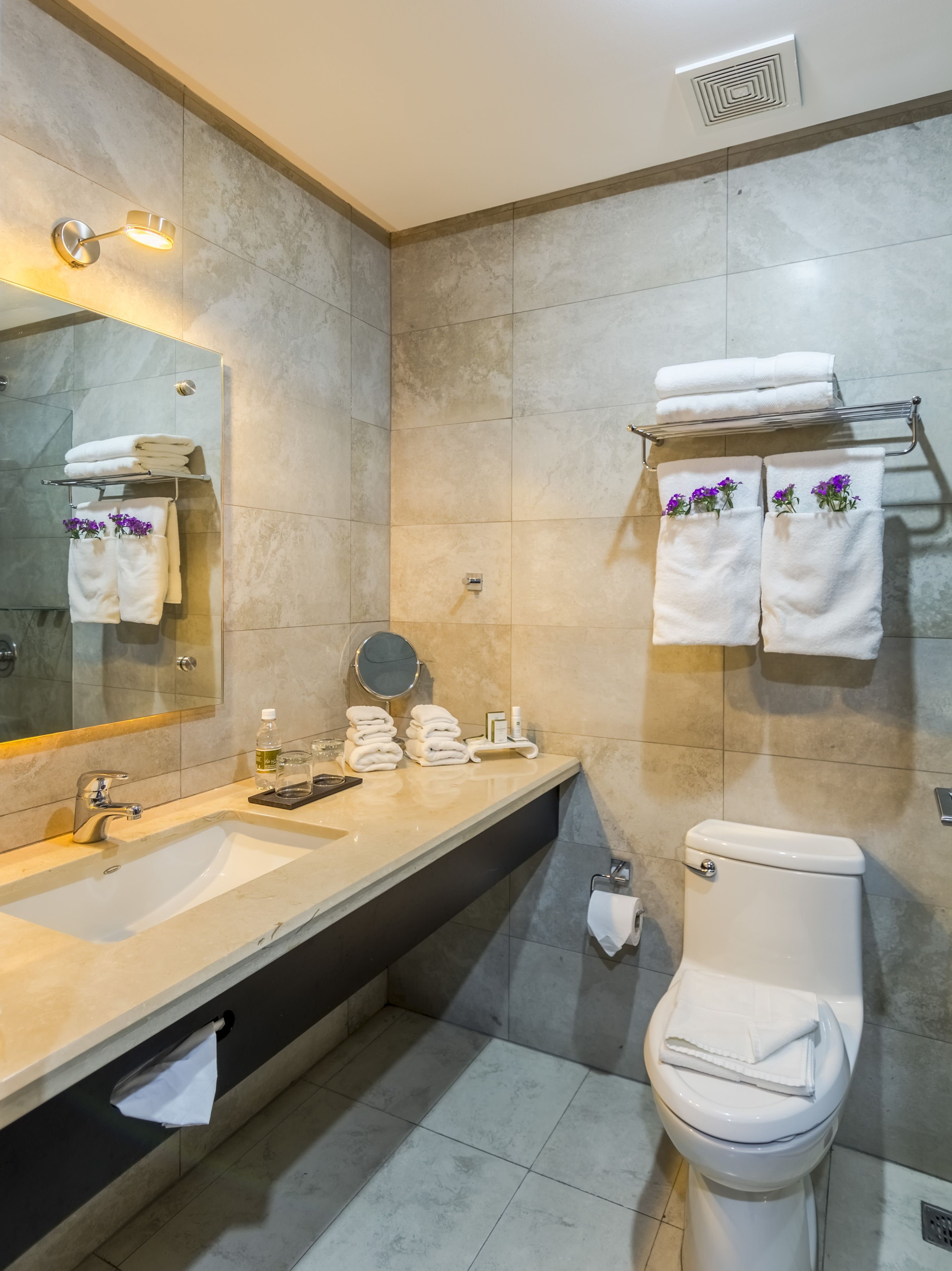 1 bedroom, hypo-allergenic bedding, down duvets, minibar