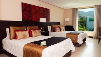 Standard Studio with Two Beds | 1 quarto, roupas de cama antialérgicas, edredons de pluma, frigobar