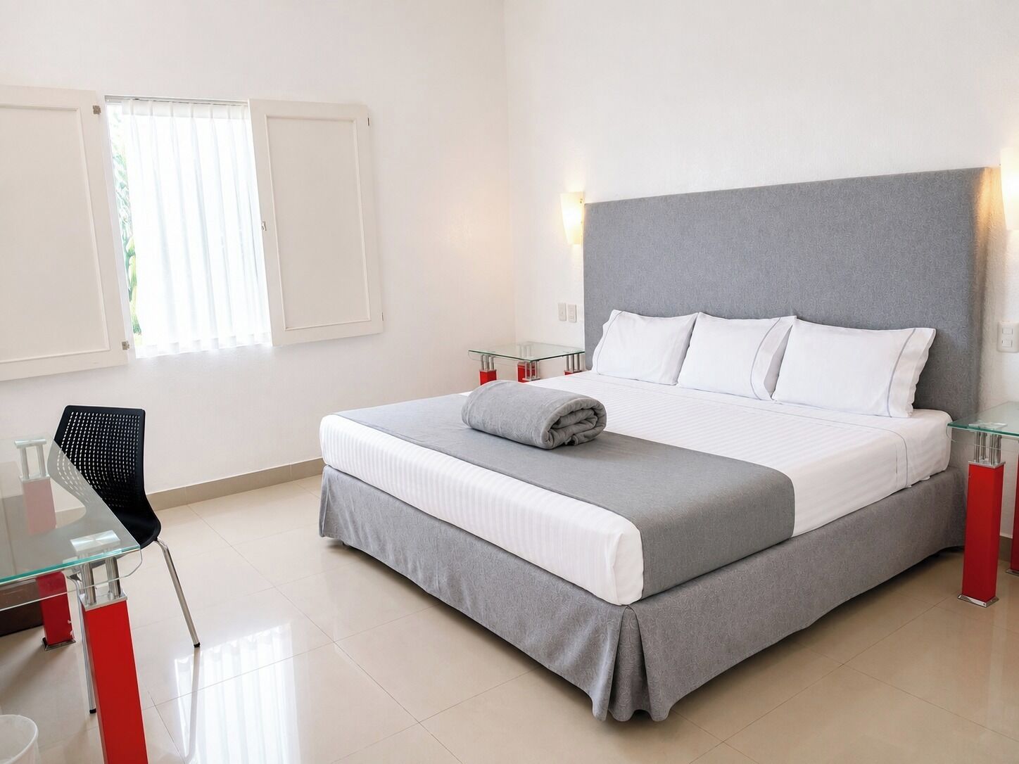 Quarto standard | Wi-Fi de cortesia, despertadores, roupa de cama
