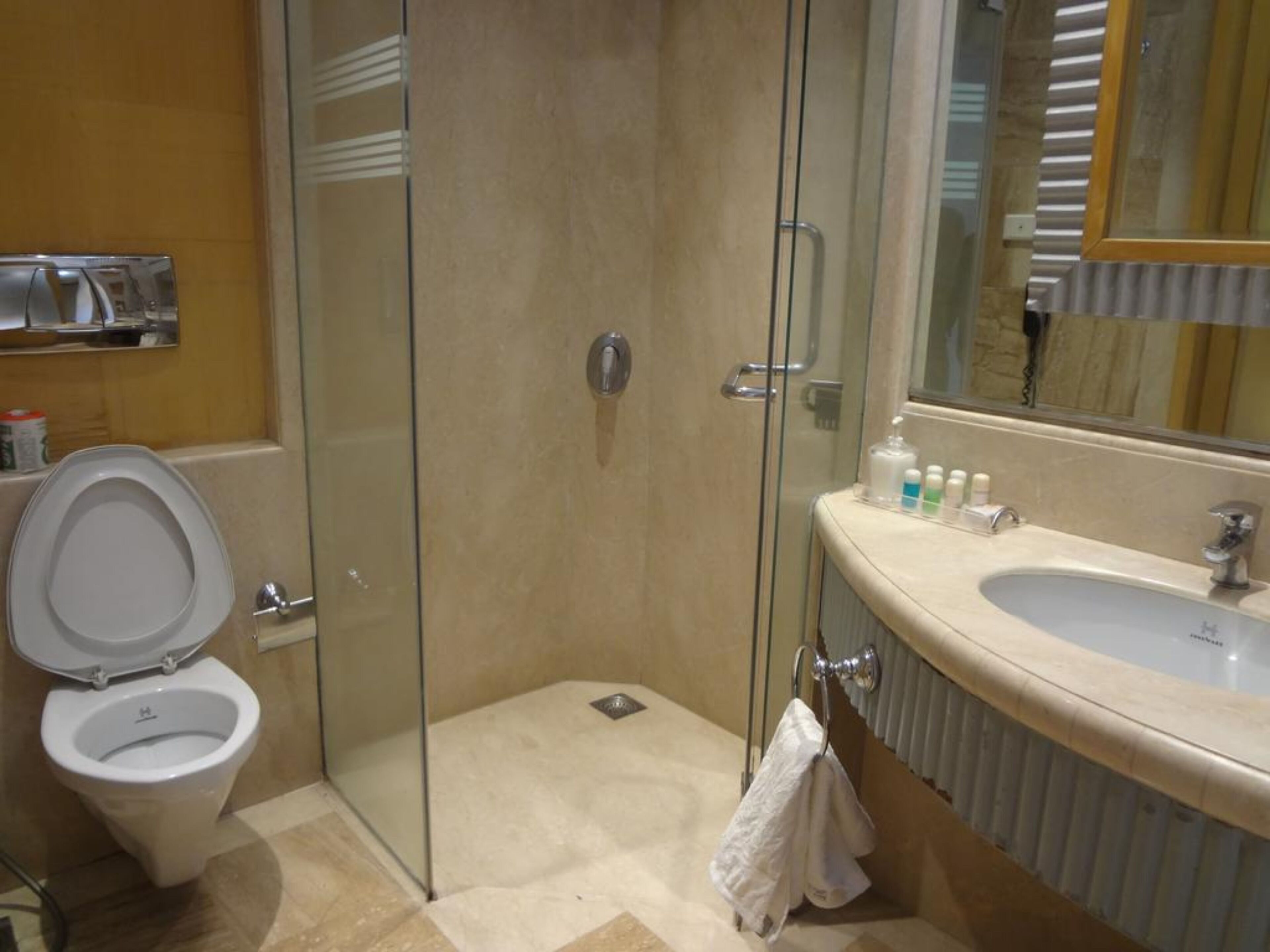 deluxe double or twin room | bathroom | combined shower/bathtub, rainfall showerhead, free toiletries