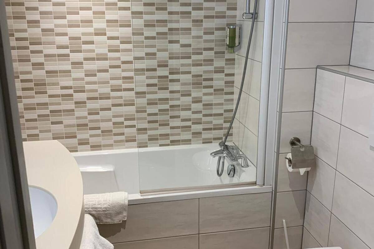 free toiletries, hair dryer, towels