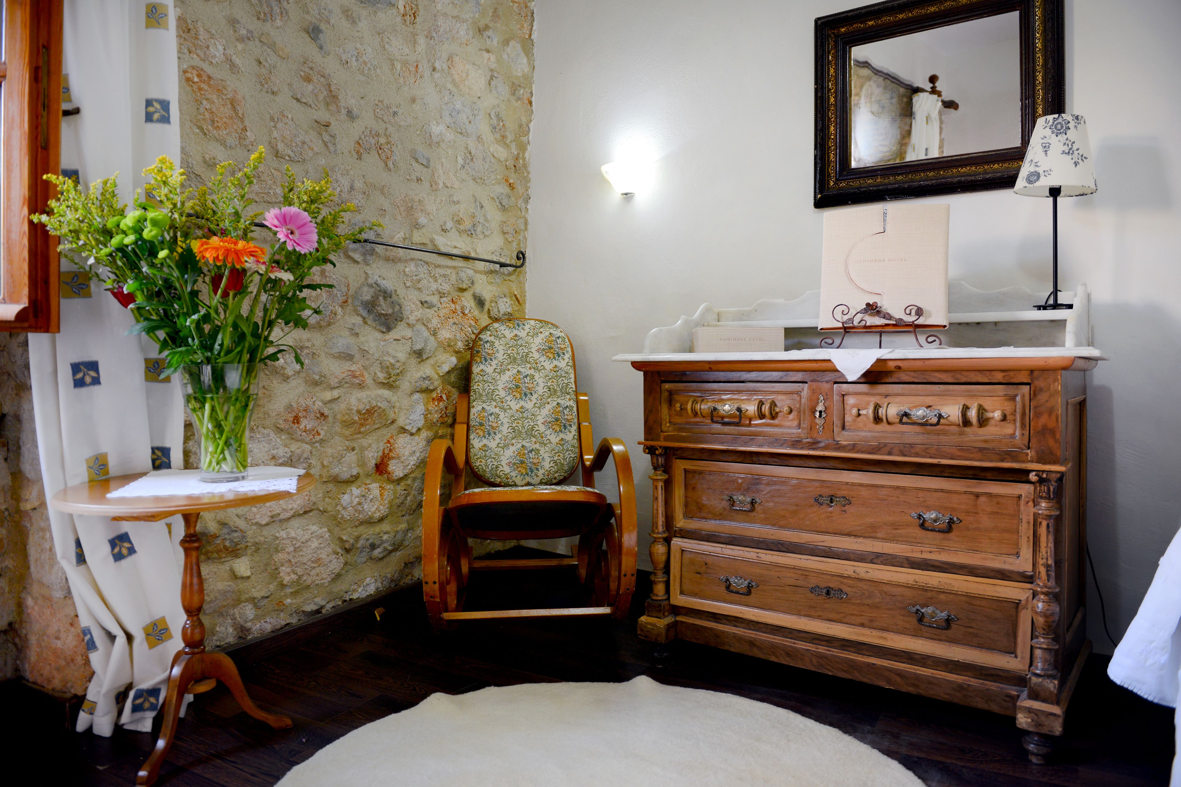 double room | living area | lcd tv, fireplace