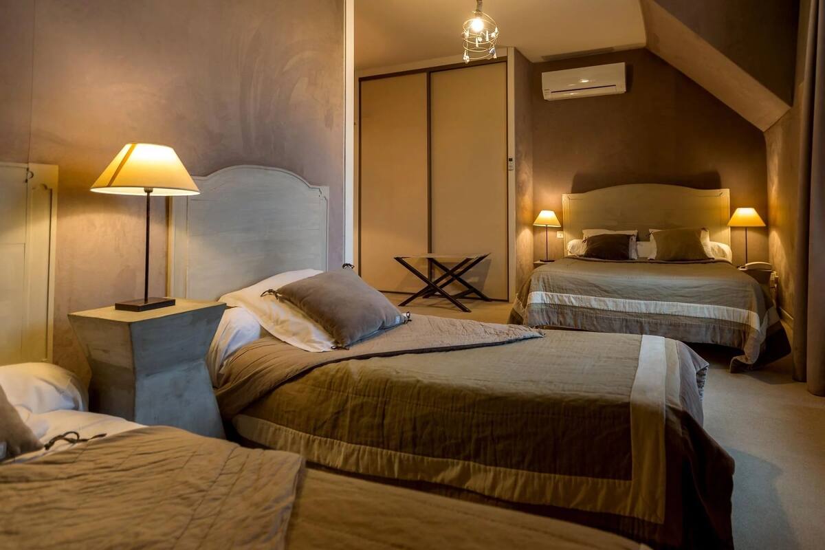 individually decorated, individually furnished, iron/ironing board