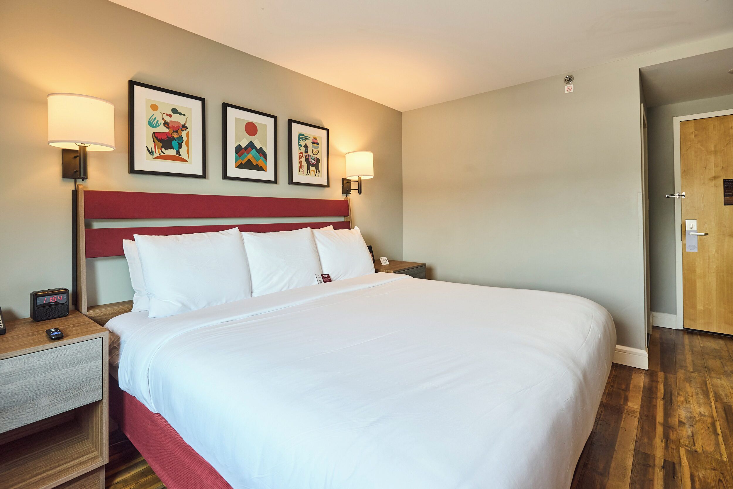 Hypo-allergenic bedding, individually decorated, individually furnished