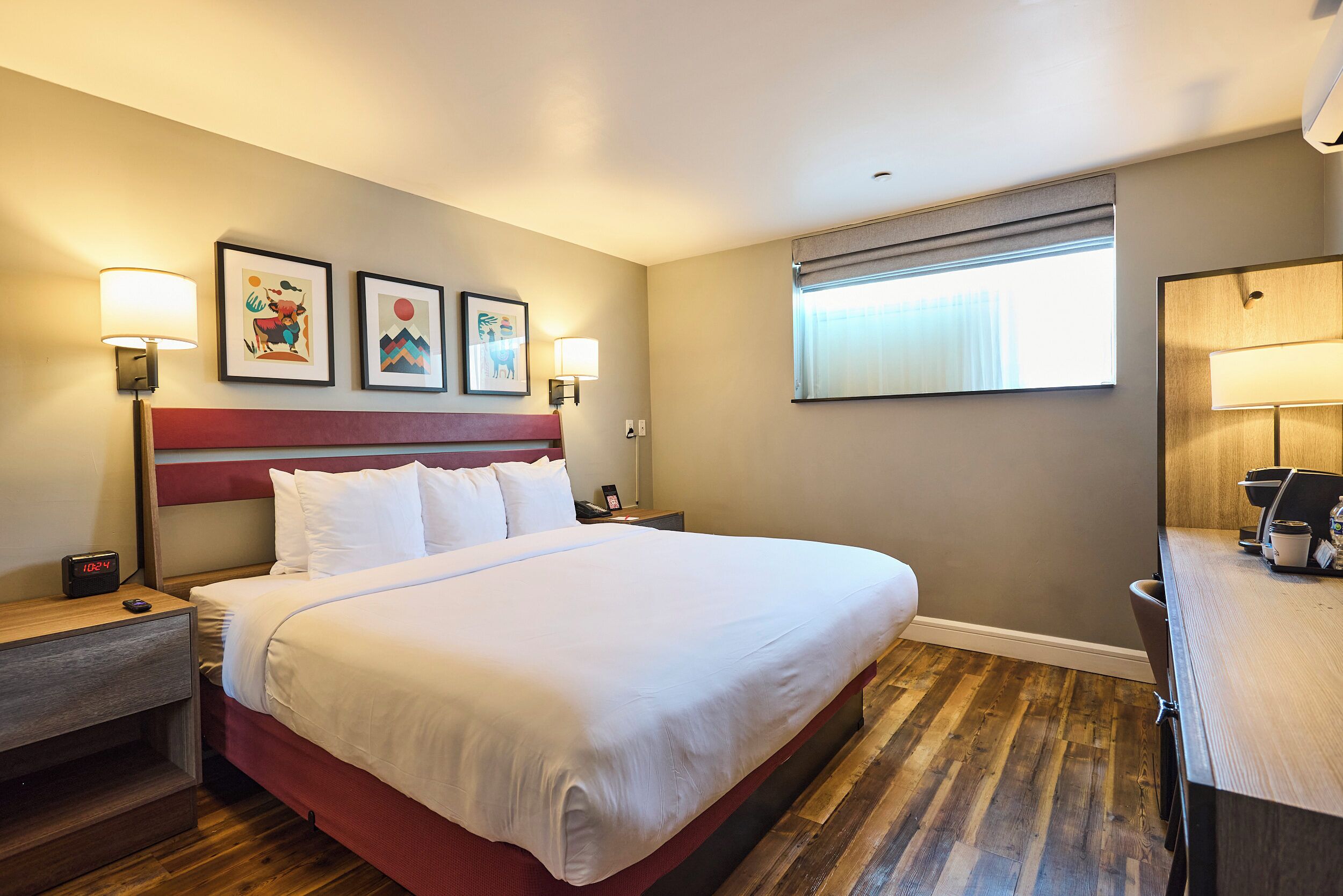 Hypo-allergenic bedding, individually decorated, individually furnished