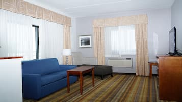In-room safe, desk, laptop workspace, iron/ironing board