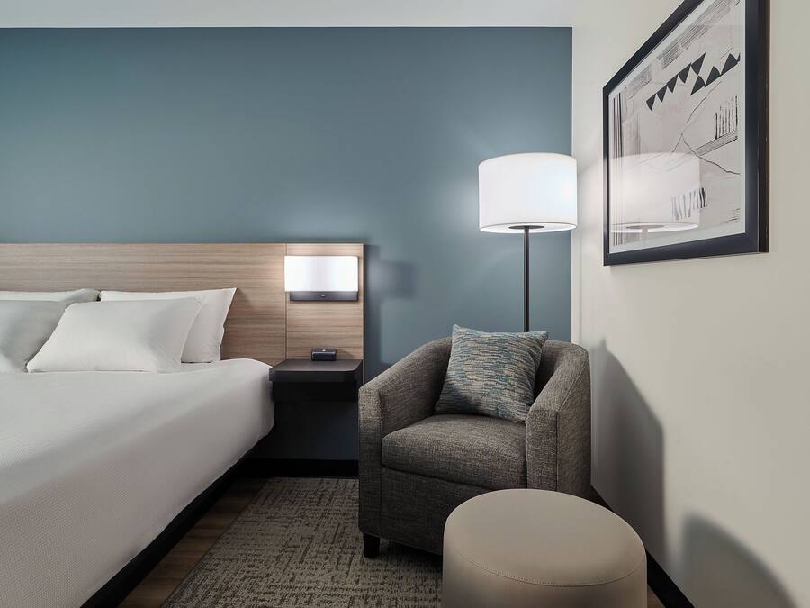 Room, 1 King Bed, Roll-in Shower | In-room safe, desk, laptop workspace, iron/ironing board