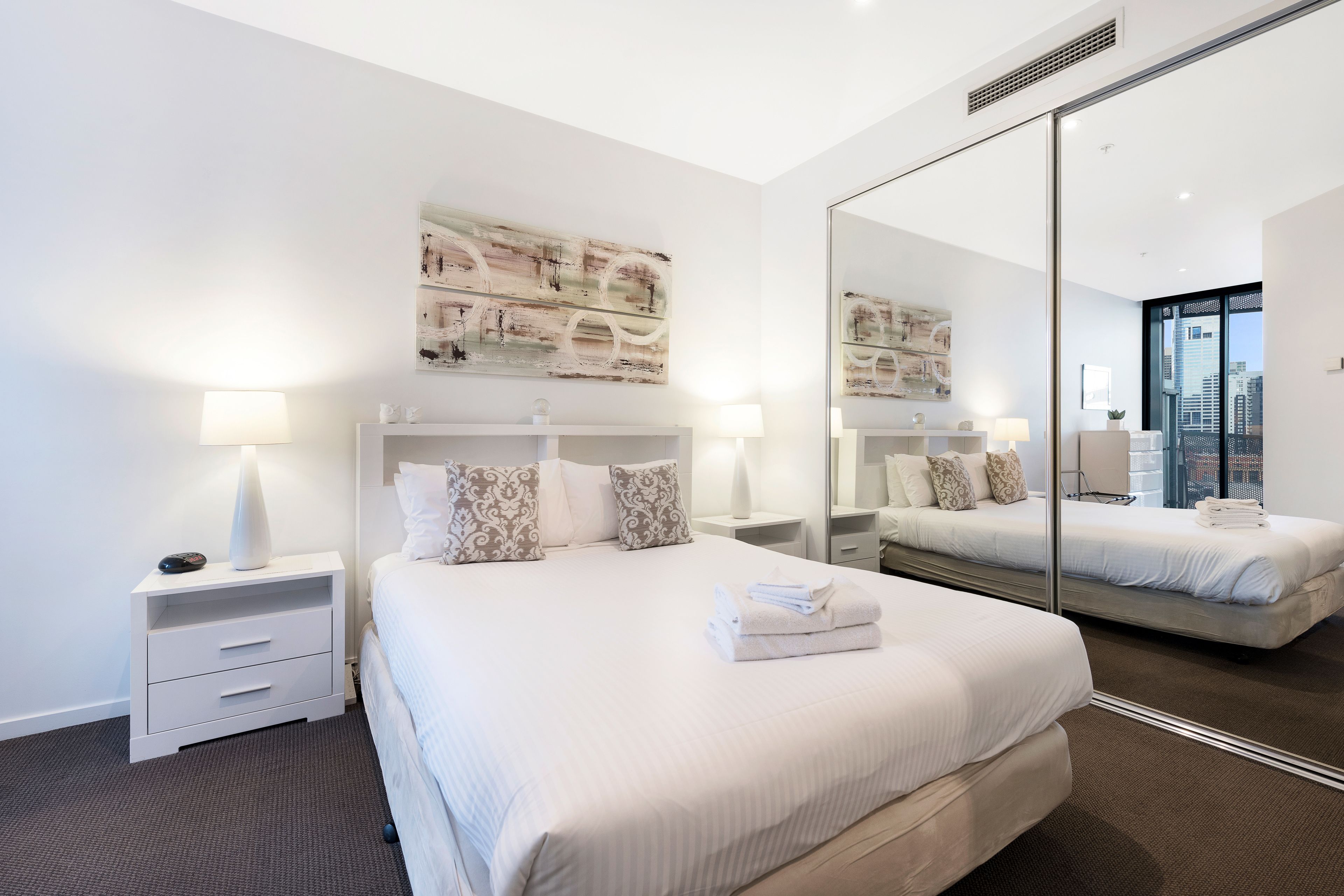 2 bedrooms, individually decorated, individually furnished