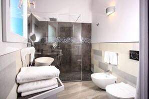 Junior Room (Prime) | Bathroom | Shower, free toiletries, hair dryer, slippers