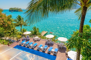 Private beach, sun-loungers, beach towels, snorkelling