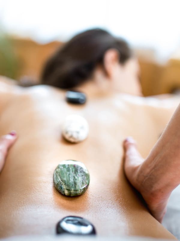 Couples treatment rooms, sauna, hot tub, body treatments, body wraps