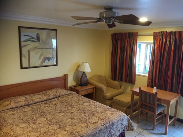 Chambre Deluxe, 1 très grand lit | Aire de séjour | Téléviseur