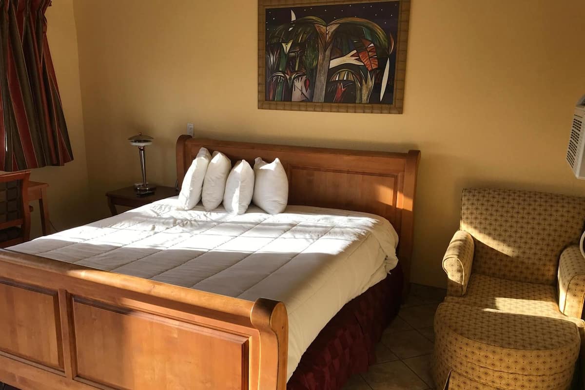 Deluxe Room, 1 King Bed with Microwave and Refrigerator | Iron/ironing board, free WiFi, bed sheets, wheelchair access