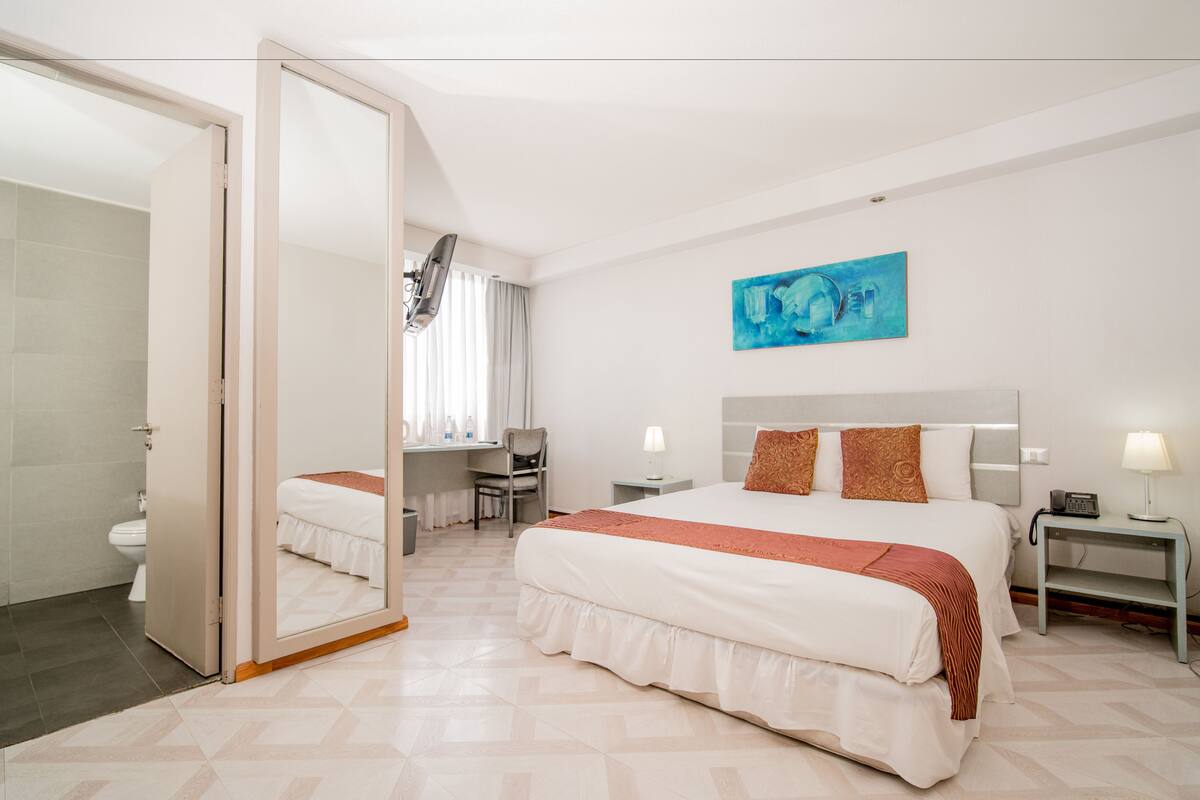 Chambre Double, 1 lit double, salle de bains privée