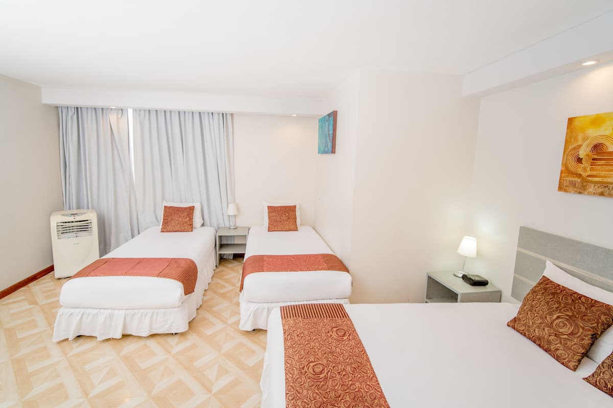In-room safe, desk, iron/ironing board (on request), cribs (free)