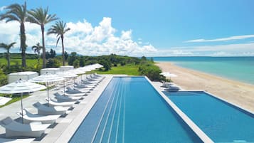 Seasonal outdoor pool, open 9:00 AM to 6:00 PM, cabanas (surcharge)