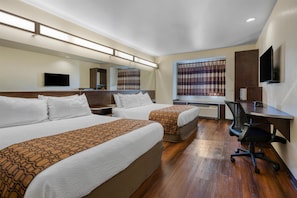 Standard Room, 2 Queen Beds, Accessible, Refrigerator & Microwave (NonSmoking) | Premium bedding, desk, laptop workspace, iron/ironing board - SureStay Plus Hotel by Best Western Buckhannon (Buckhannon)