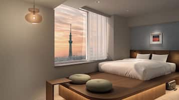 Premium Double Room, 1 Queen Bed, Non Smoking, City View | 1 bedroom, premium bedding, in-room safe, laptop workspace