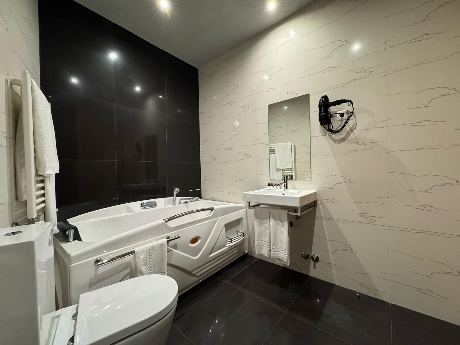 superior double room, jetted tub | 1 bedroom, premium bedding, desk, blackout curtains