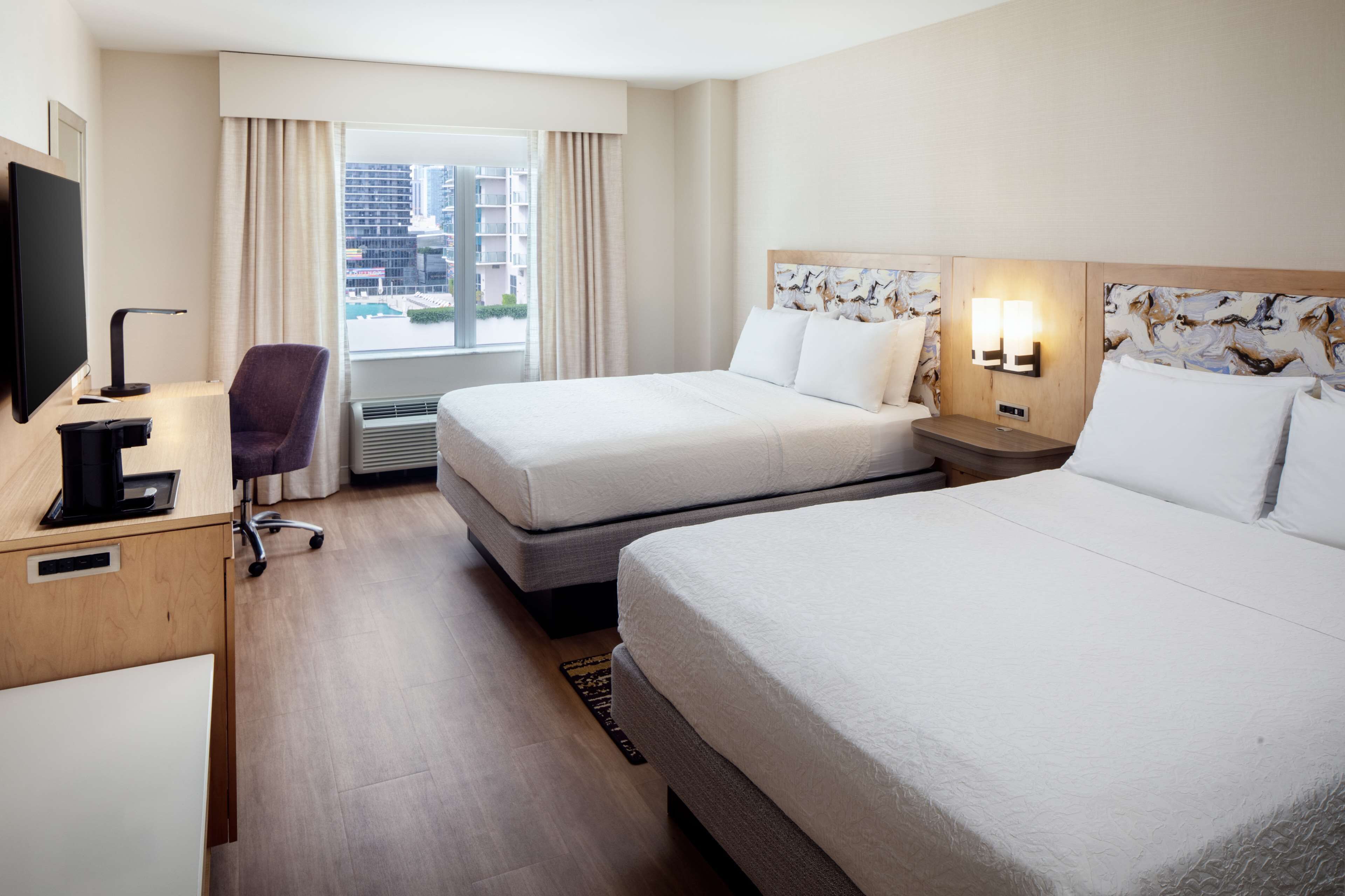 Hypo-allergenic bedding available, in-room safe, desk, blackout drapes