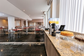 Free daily buffet breakfast