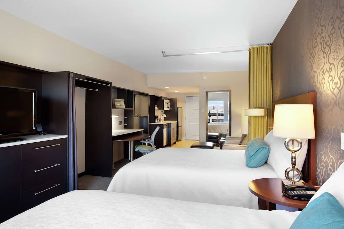 In-room safe, desk, laptop workspace, soundproofing