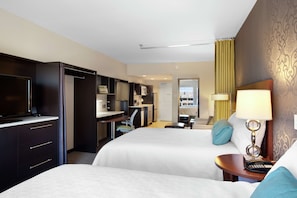 In-room safe, desk, laptop workspace, soundproofing
