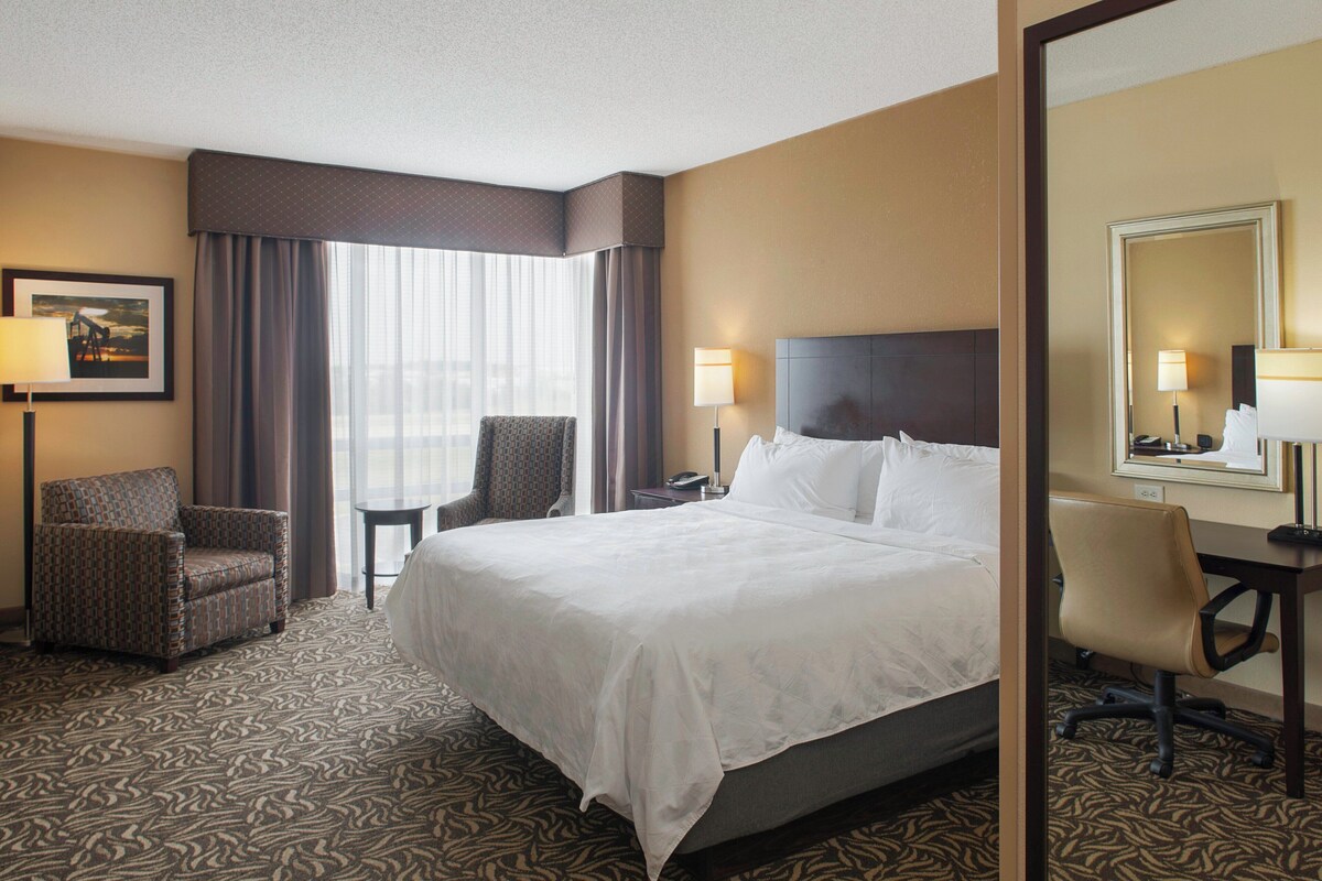 Premium Room, 1 King Bed, Corner | Desk, laptop workspace, blackout curtains, iron/ironing board