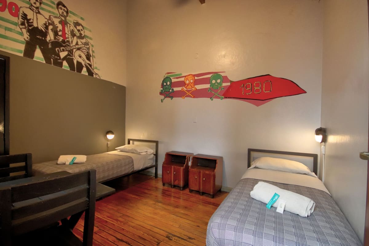 Standard Twin Room, Shared Bathroom | Iron/ironing board, free WiFi, bed sheets