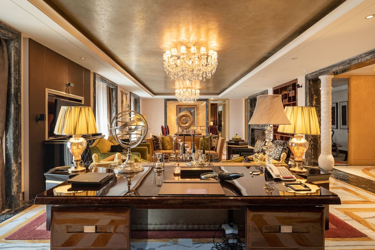 presidential suite | living area | 42-inch plasma tv with digital channels, tv