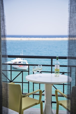 Double or Twin Room, Sea View | Balcony view. Samaina Port