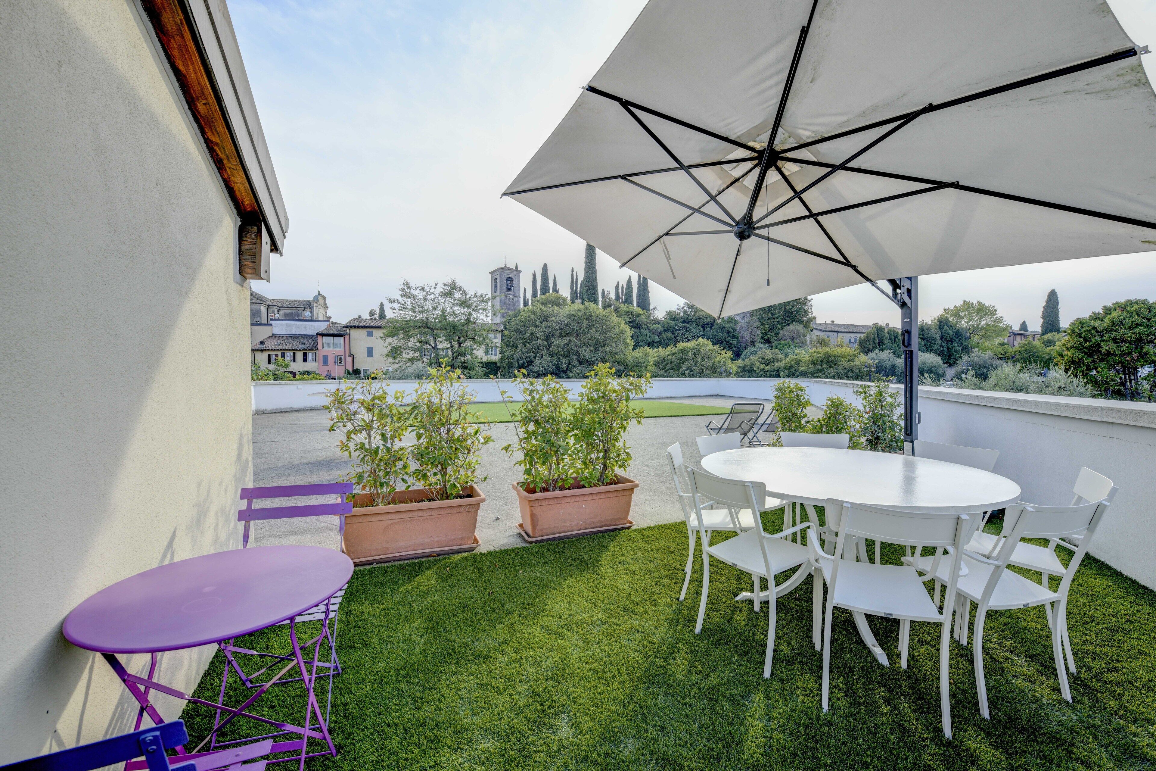 Luksuskattohuoneisto, 3 makuuhuonetta (Whirlpool Bath) | Terassi/patio