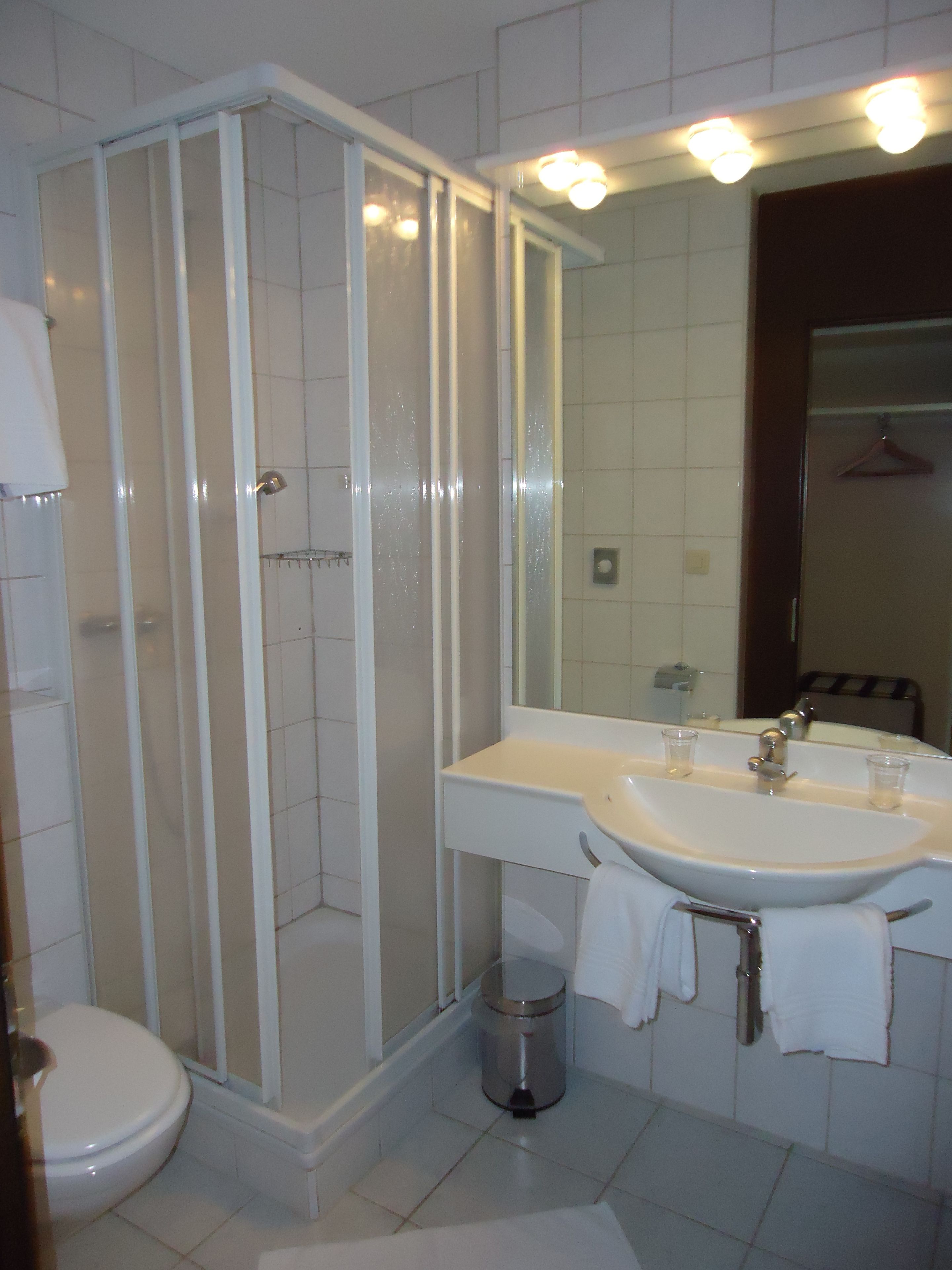 free toiletries, hair dryer, towels