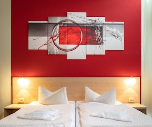Premium bedding, Select Comfort beds, individually decorated