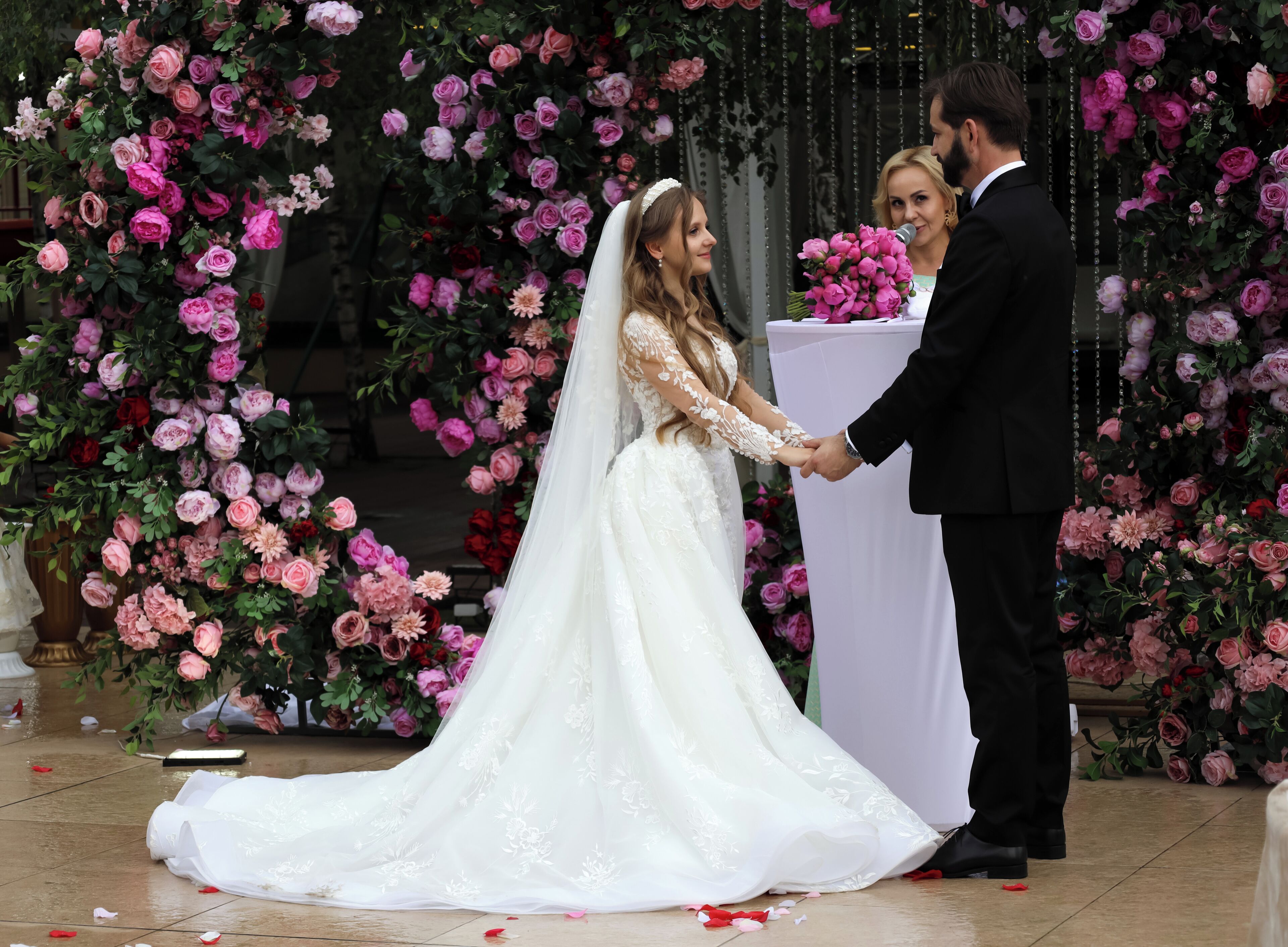 outdoor wedding area