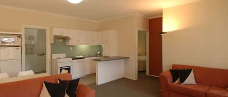 Deluxe-Apartment, 2 Schlafzimmer | Wohnbereich