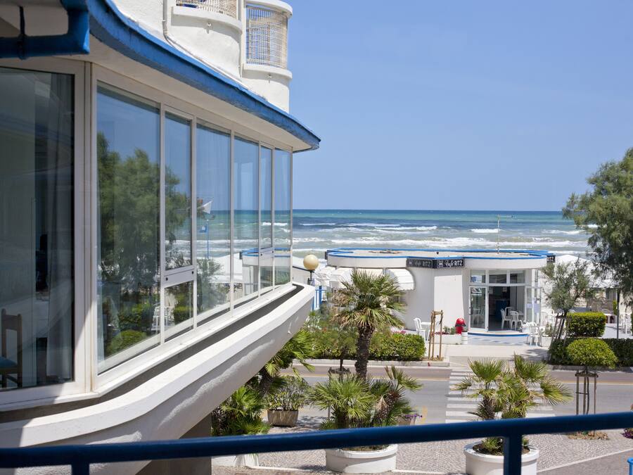 Blick von der Unterkunft