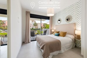 Apartamento, 3 habitaciones, terraza o jardín (Modern Collection) | 1 dormitorio, ropa de cama de alta calidad, edredones de plumas