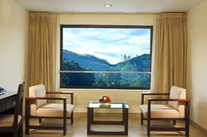 1 habitación, caja de seguridad en la habitación y escritorio 