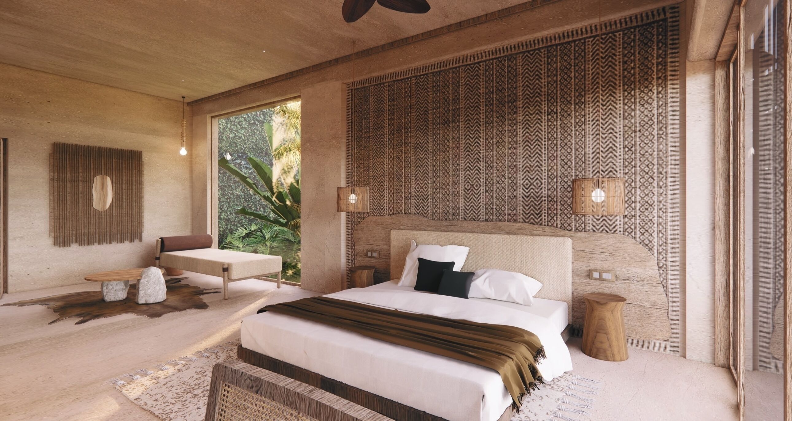 Ropa de cama de alta calidad y minibar 