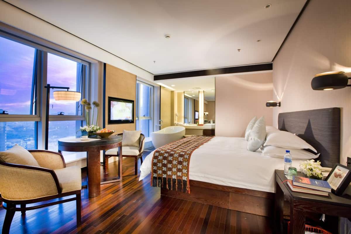 Chambre Exécutive | Literie de qualité supérieure, couette en duvet d'oie, minibar