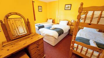 Quadruple Room, Private Bathroom | Premium bedding, pillowtop beds, desk, iron/ironing board
