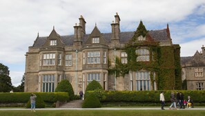 A historic building with multiple windows and a prominent ivy-covered section. - Brook Lodge Boutique Hotel (Killarney)