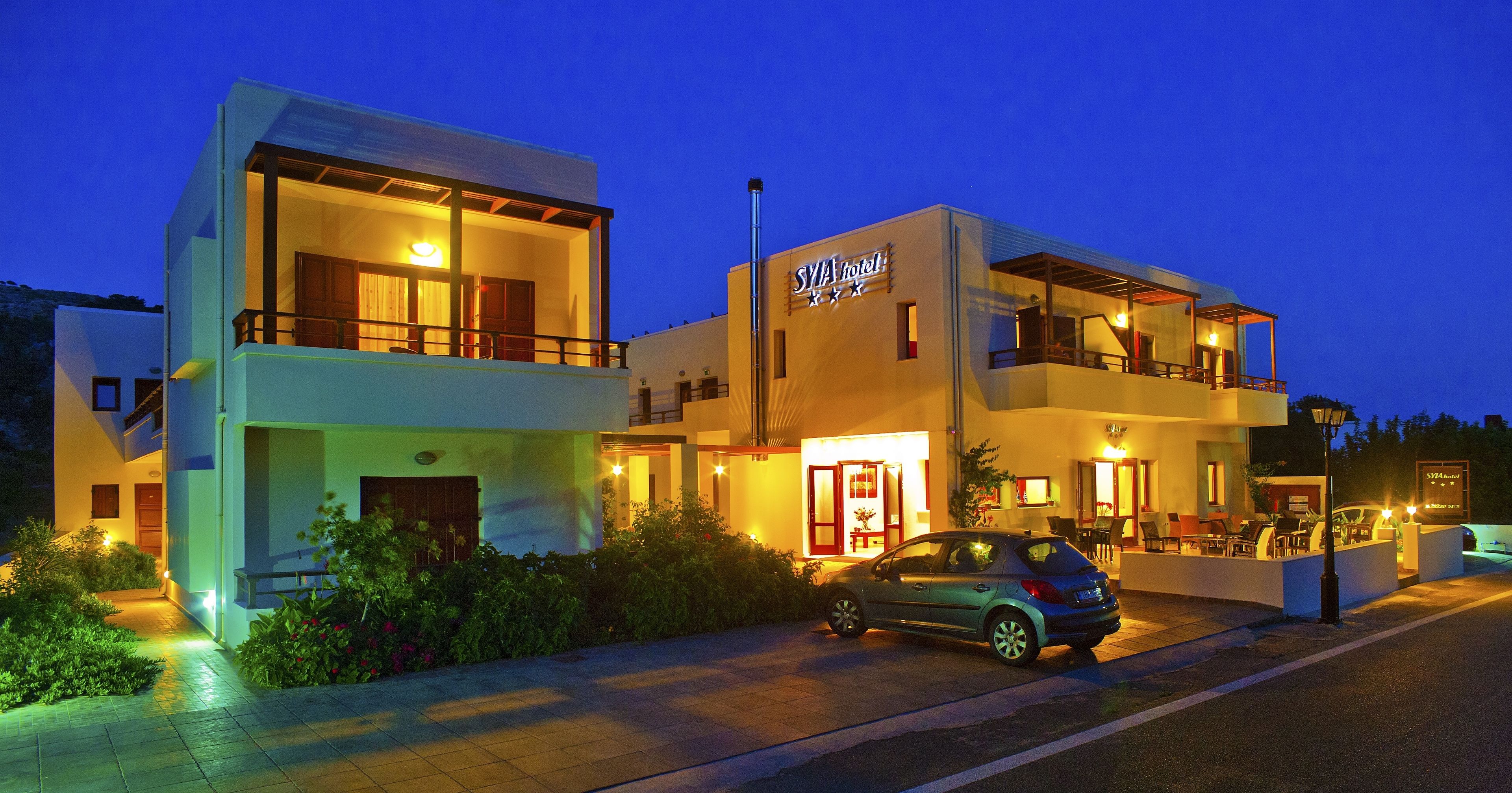 front of property – evening/night