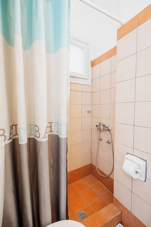 Shower, slippers